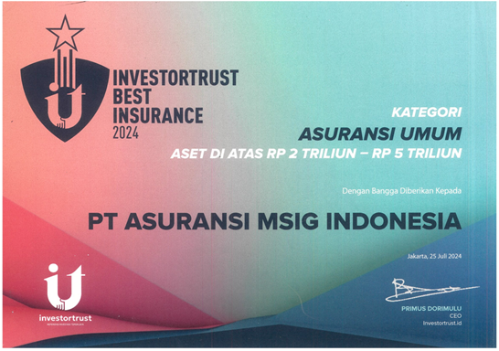 MSIG Indonesia Received the "Best Insurance Awards 2024"